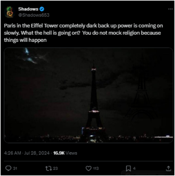 Eiffel Tower goes dark: A planned event or a potential power cut? Read the Fact check