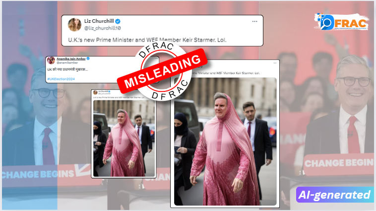 UK’s New PM Keir Starmer in Pink Hijab Goes viral?