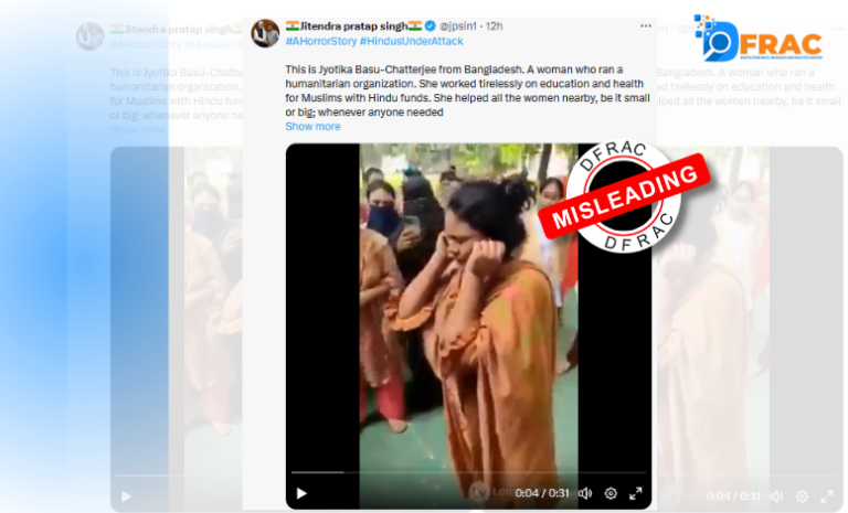 An old video from Eden Mohila College Bangladesh misleadingly shared with a communal angle