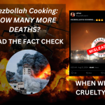 Hezbollah cooking? When will the cruelty and bloodshed end?