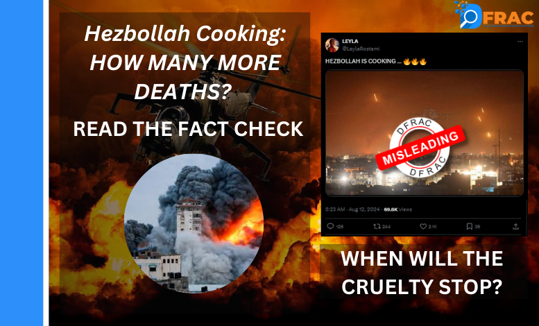 Hezbollah cooking? When will the cruelty and bloodshed end?