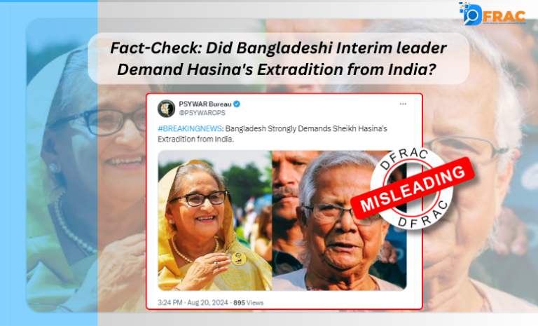 Did Bangladeshi Interim leader Demand Hasina's Extradition from India?