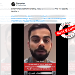 وراٹ کوہلی کی ایک پرانی ویڈیو کولکاتہ حالیہ کیس سے جوڑکر وائرل