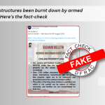 Have civilian structures been burnt down by armed forces in J & K? Here's the Fact-check