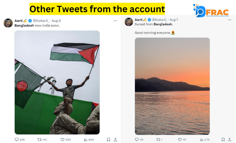 Fake Bangladeshi account Misleads on Situation of Hindu Community in Bangladesh