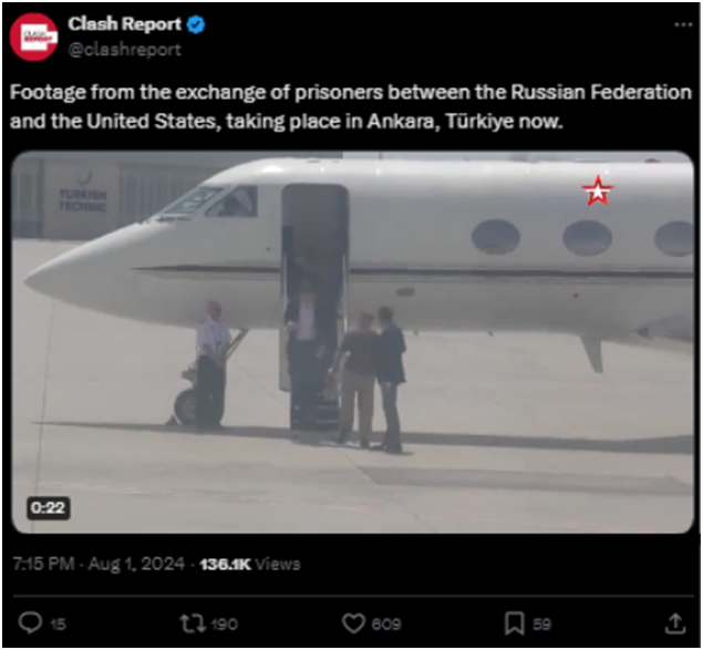 2024 US-Russia Prisoner Exchange in Türkiye. Is it misrepresented? Read the fact check and discover the reality