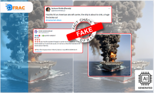 Is the Image of an American Aircraft Carrier on Fire AI-generated? Here's the Reality