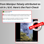 Old video falsely attributed as terror attack in J & K