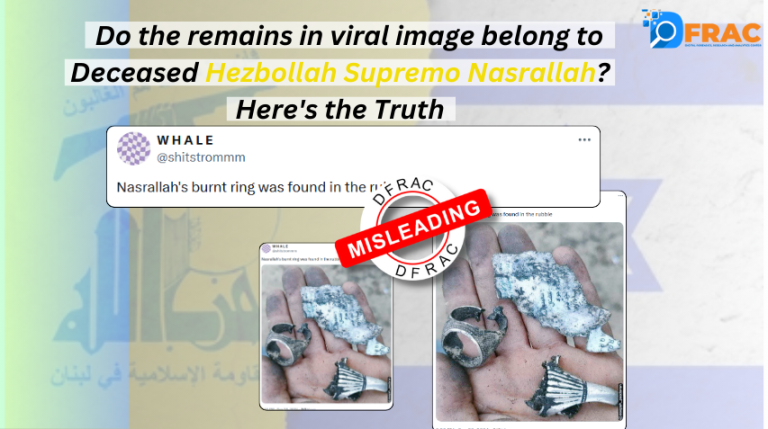 Do the remains in viral image belong to Deceased Hezbollah Supremo Nasrallah? Here's the Truth