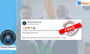 Fake claim alleging that India would supply arms to Ukraine goes viral following Modi-Zelensky meeting