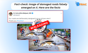 Fact-check: Image of damaged roads falsely emerged on X. Here are the facts