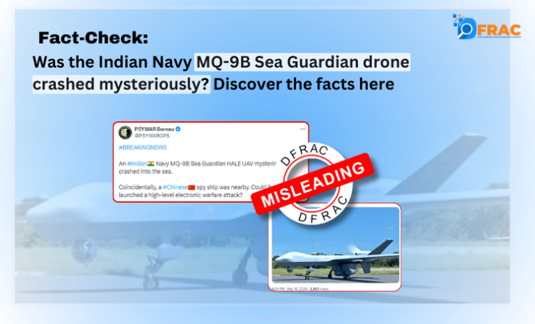 Was the Indian Navy MQ-9B Sea Guardian drone crashed mysteriously? Discover the facts here