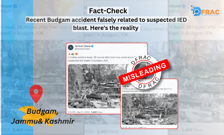 Recent Budgam accident falsely related to suspected IED blast. Here's the reality