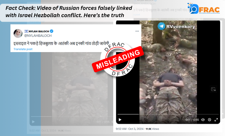 Fact Check: Video of Russian forces falsely linked with Israel Hezbollah conflict. Here’s the truth