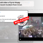 Fact Check: old video of Syria falsely shared as a recent incident from Israel.