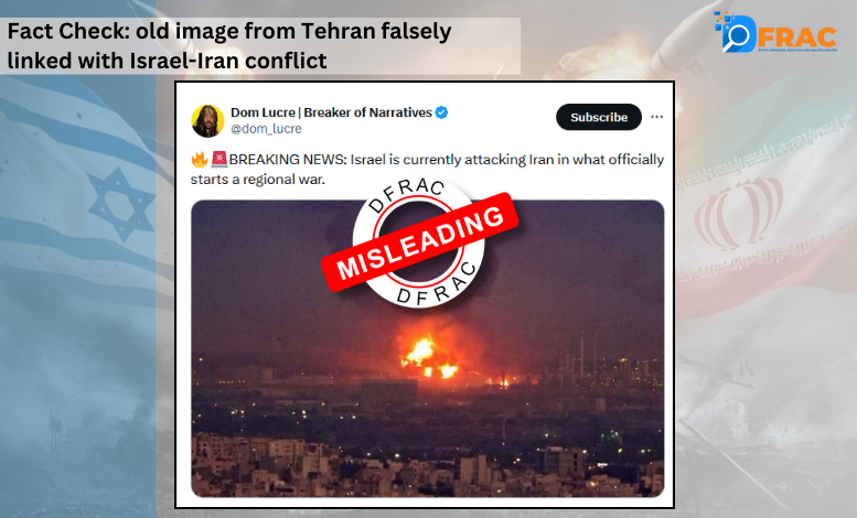 Fact Check: old image from Tehran falsely linked with Israel-Iran conflict