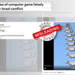 video of computer game falsely linked with Iran-Israel conflict