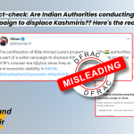 Fact-check: Are Indian Authorities conducting a campaign to displace Kashmiris?? Here's the reality