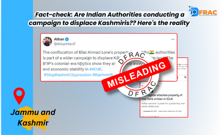 Fact-check: Are Indian Authorities conducting a campaign to displace Kashmiris?? Here's the reality