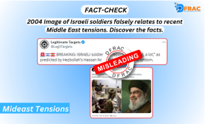 2004 Image of Israeli soldiers falsely relates to recent Middle East tensions. Discover the facts.