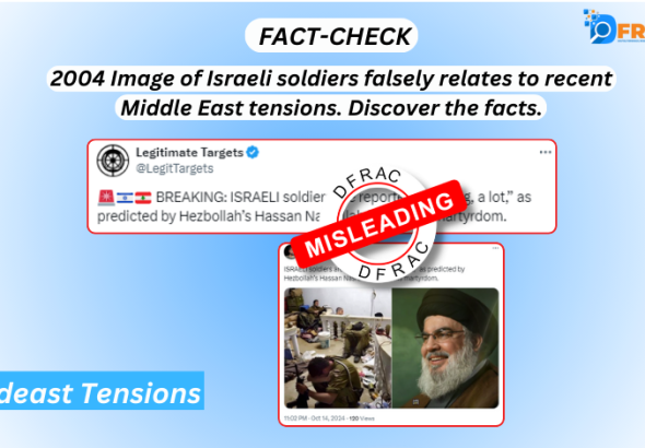 2004 Image of Israeli soldiers falsely relates to recent Middle East tensions. Discover the facts.