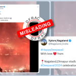 Fact Check: Viral Video of Massive Firecrackers Not From Dimapur Stadium, Nagaland