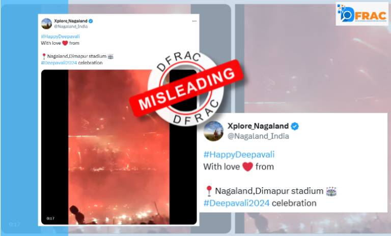 Fact Check: Viral Video of Massive Firecrackers Not From Dimapur Stadium, Nagaland