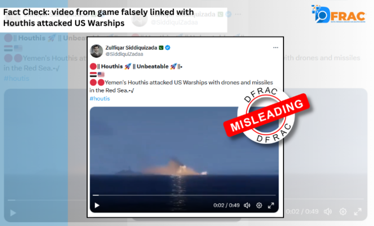 Fact Check: video from game falsely linked with Houthis attacked US Warships