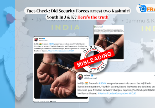 Fact-Check: Did Security Forces arrest two Kashmiri Youth In J & K? Here's the truth