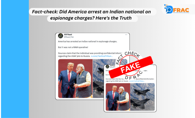 Fact-check: Did America arrest an Indian national on espionage charges? Here's the Truth