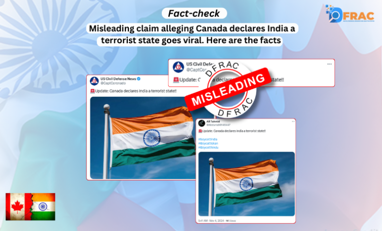 Misleading claim alleging Canada declares India a terrorist state goes viral.