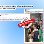 Was Major Gaurav Arya seen drinking AC water in Mathura Vrindavan temple? Here’s the Truth