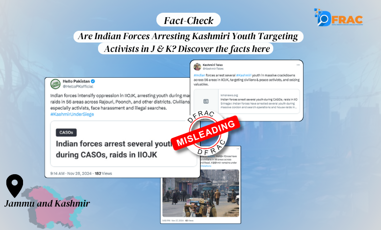 Are Indian Forces Arresting Kashmiri Youth Targeting Activists in J & K? Discover the facts here