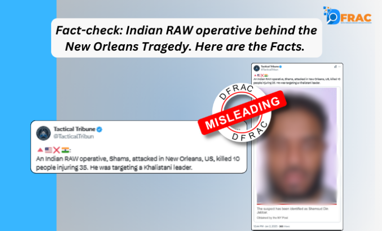 Indian RAW operative behind the New Orleans Tragedy. Here are the Facts.