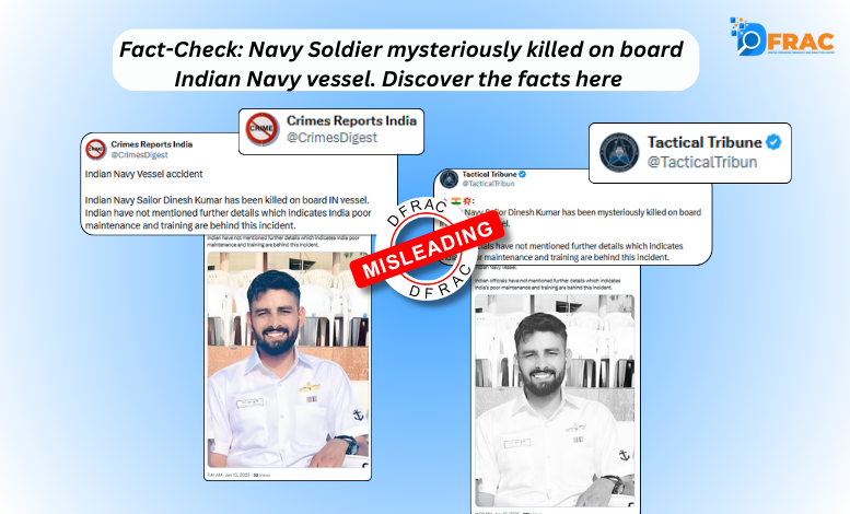 Fact-Check: Navy Soldier mysteriously killed on board Indian Navy vessel. Discover the facts here