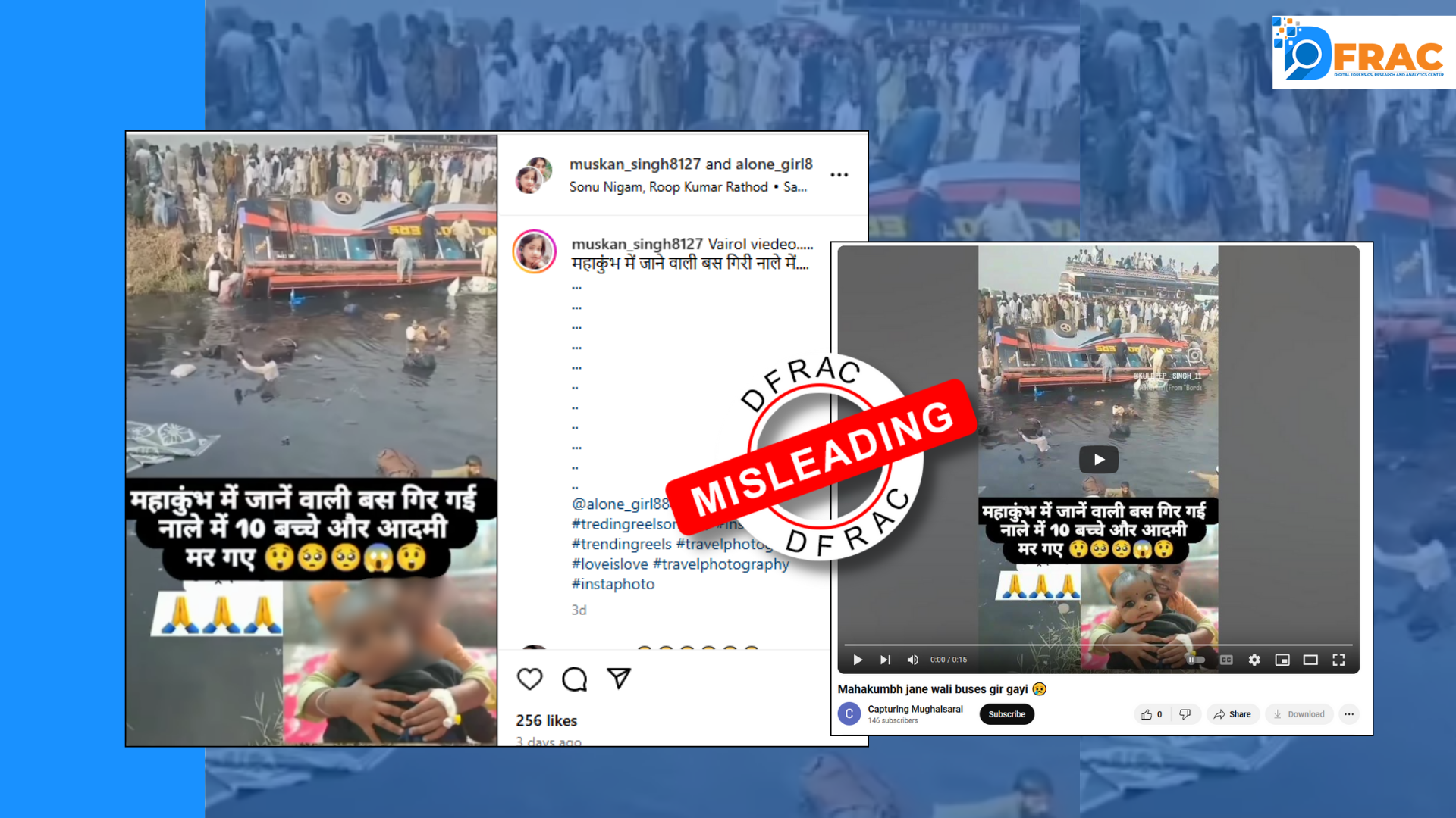 Viral Bus Accident Video Falsely Linked to Maha Kumbh Mela, Actually from Pakistan