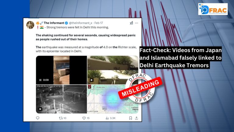 Videos from Japan and Islamabad falsely linked to Delhi Earthquake tremors