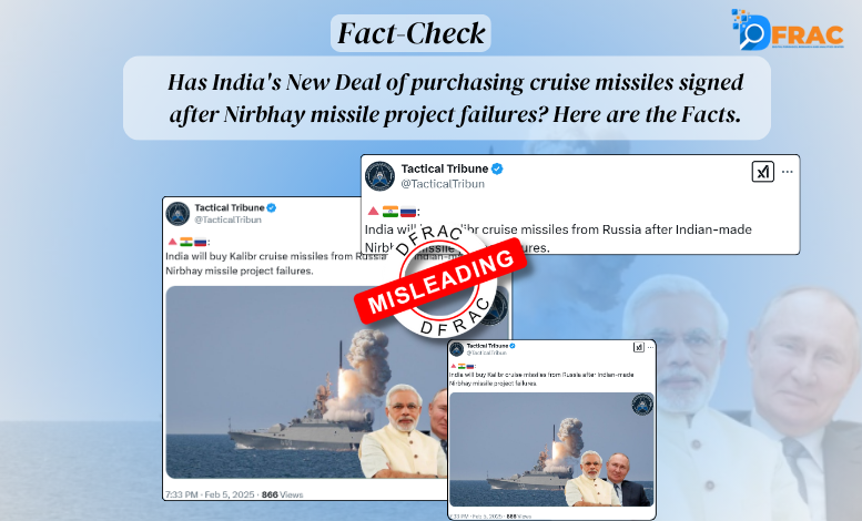 Has India's New Deal of purchasing cruise missiles signed after Nirbhay missile project failures? Here are the Facts.