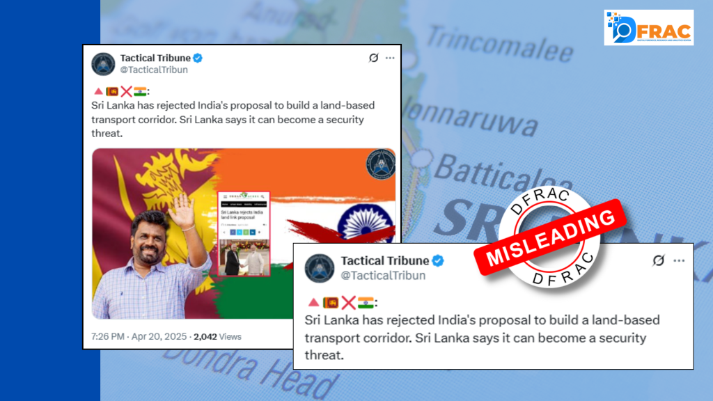 False Claims Go Viral About Sri Lanka-India Connectivity Project