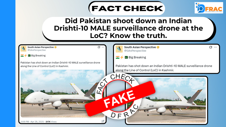Did Pakistan shoot down India's Drishti-10 MALE drone at the LoC?