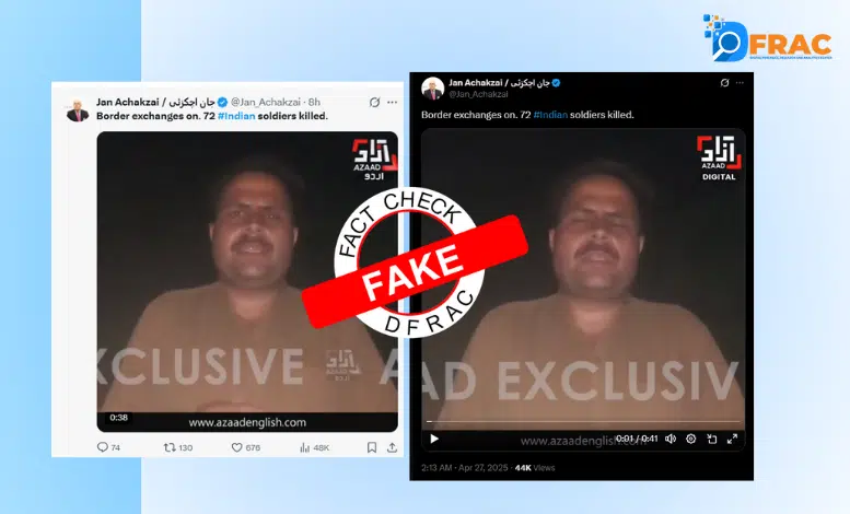 Claim of 72 Indian Soldiers Killed After Pahalgam Attack Proven Fake