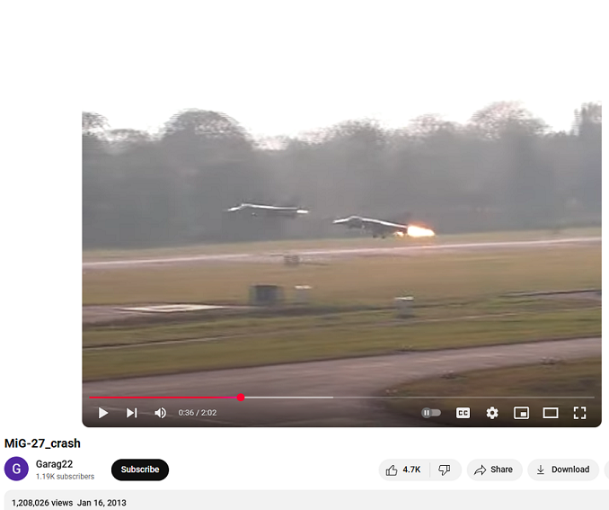 A video on YouTube which was uploaded on January 16, 2013. The shows the exact video as shown in the viral post.