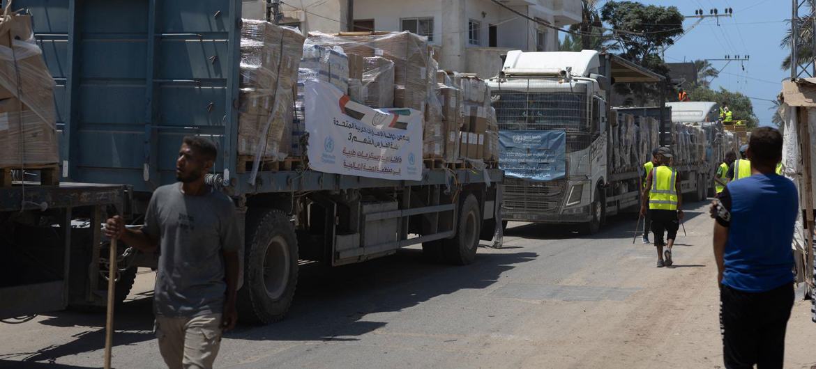 غزہ: اسرائیل سے امدادی قافلوں کے محافظوں پر حملے روکنے کا مطالبہ