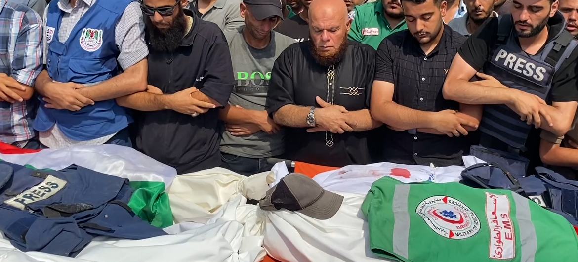 غزہ: صحافیوں کی ہلاکت کے ذمہ داروں کے خلاف کارروائی کا مطالبہ