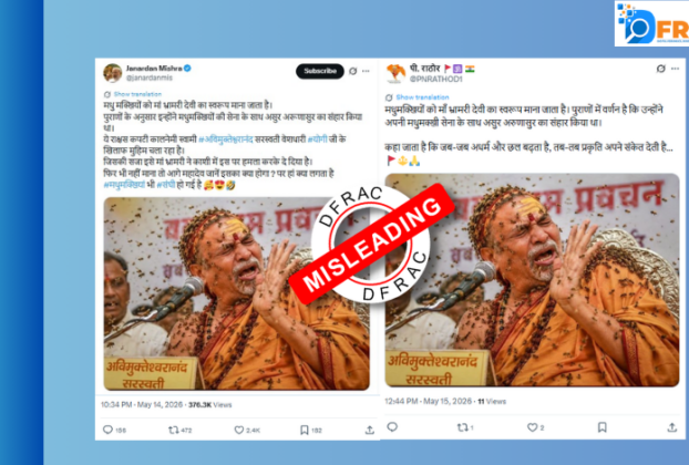 bee attack on Shankaracharya
