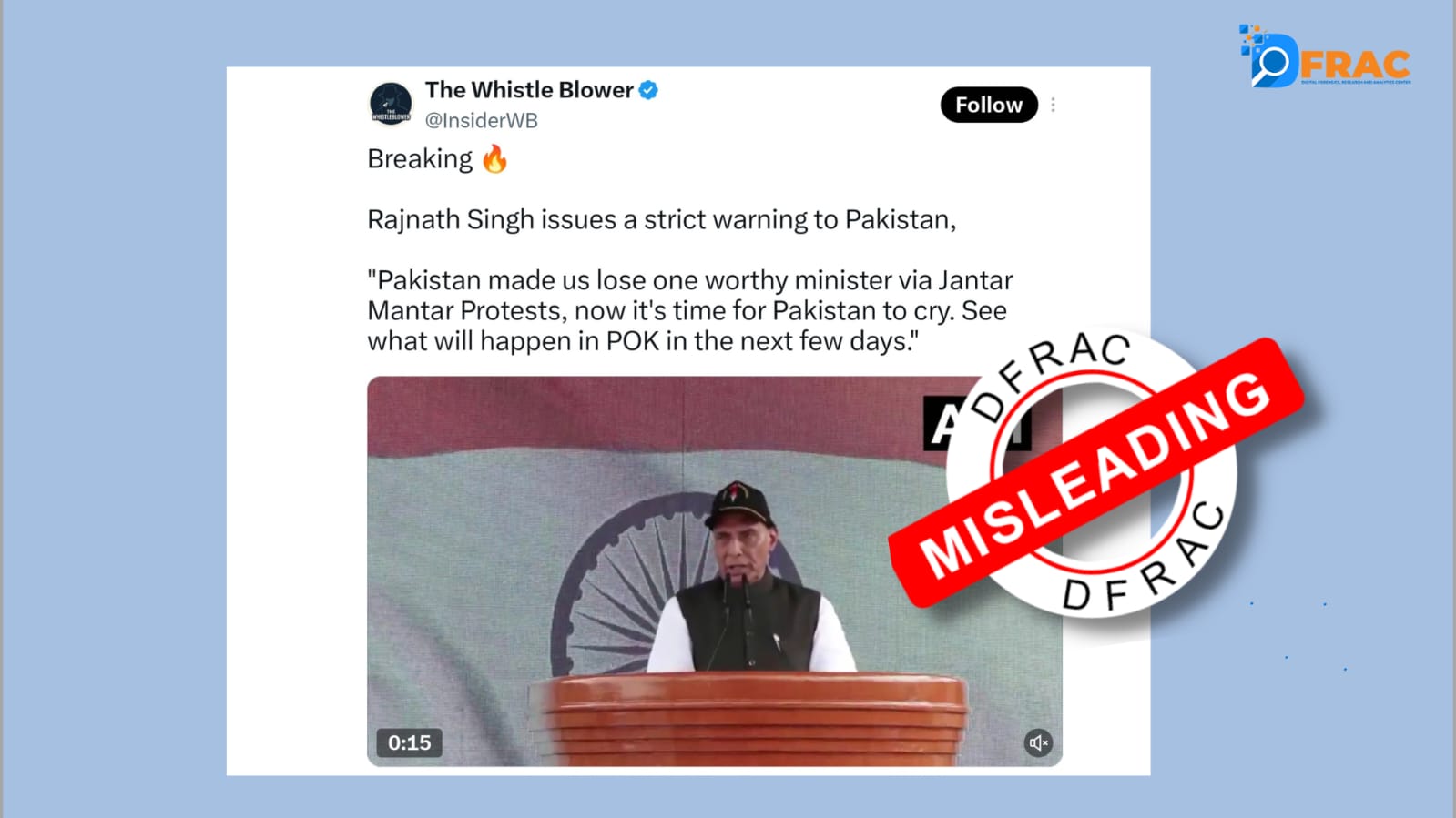 Rajnath Singh video